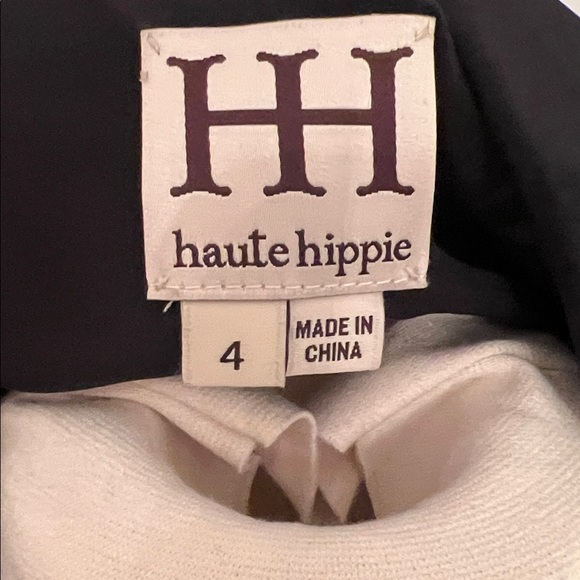 Vintage Haute Hippie Black Crocodile Pattern Silk Blend Blazer - Picture 7 of 9